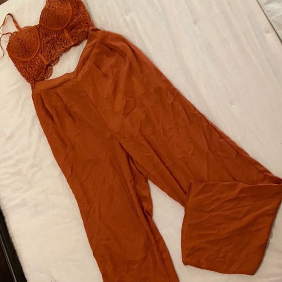 Pants - Burnt orange jumpsuit
